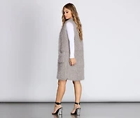 Love To Layer Long Faux Fur Vest
