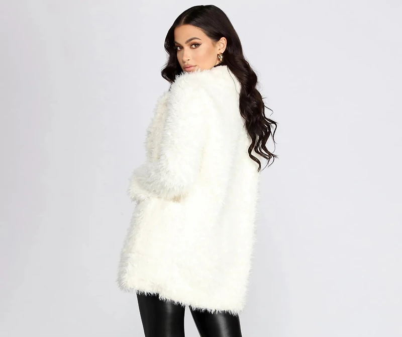 No Chill Faux Fur Long Jacket