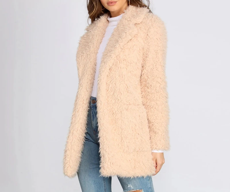 No Chill Faux Fur Long Jacket