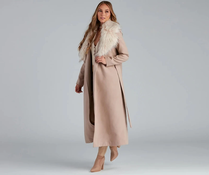 A Formal Affair Faux Fur Jacket