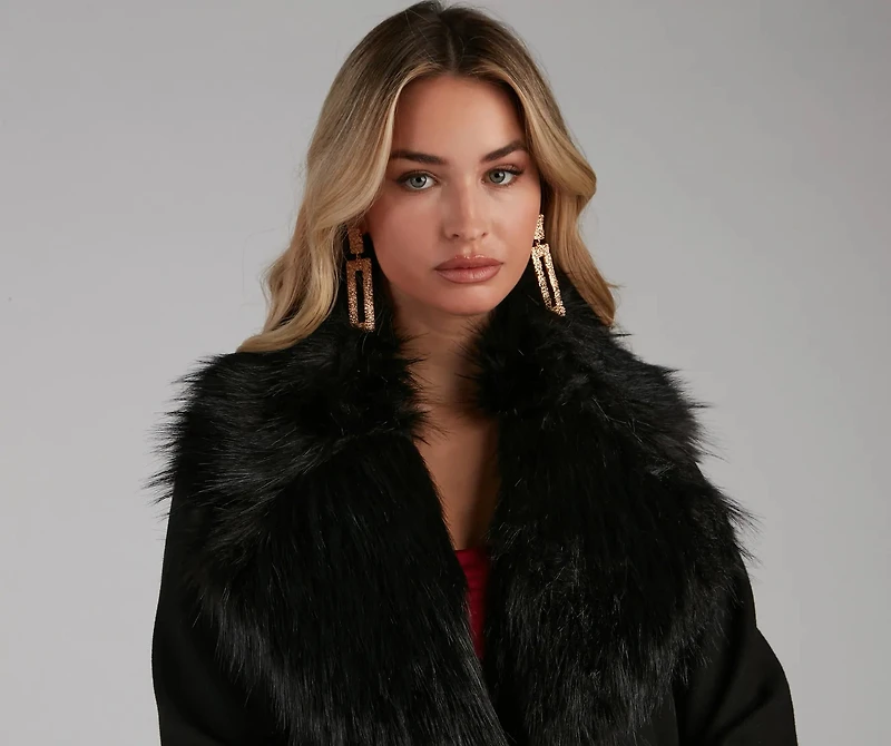 A Formal Affair Faux Fur Jacket