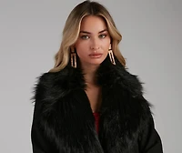 A Formal Affair Faux Fur Jacket