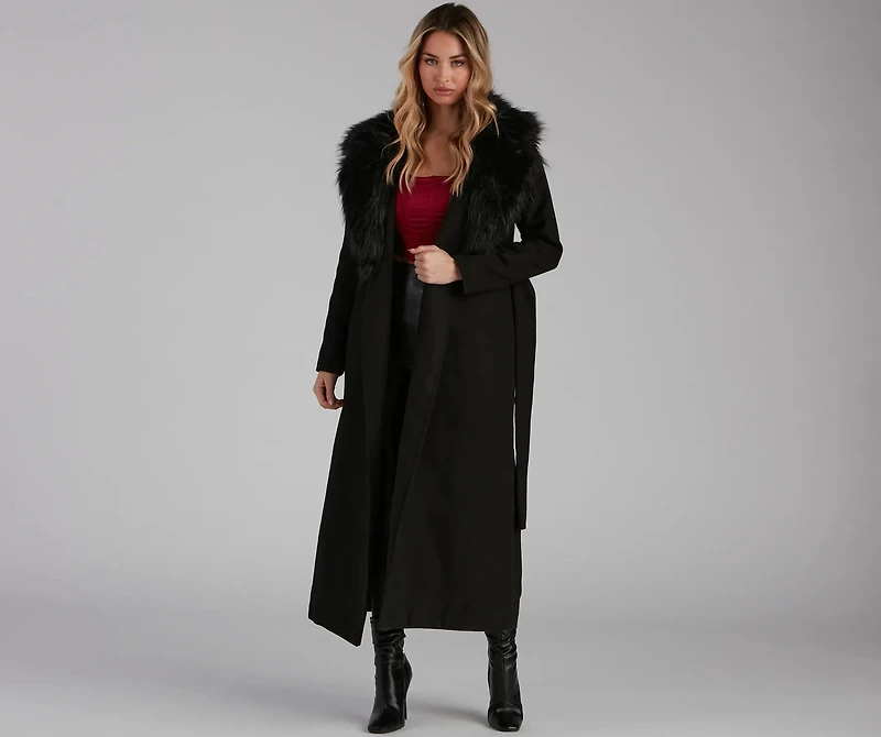 A Formal Affair Faux Fur Jacket