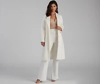 Winter Beauty Wool Trench Coat