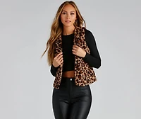 Chic And Fab Faux Fur Vest