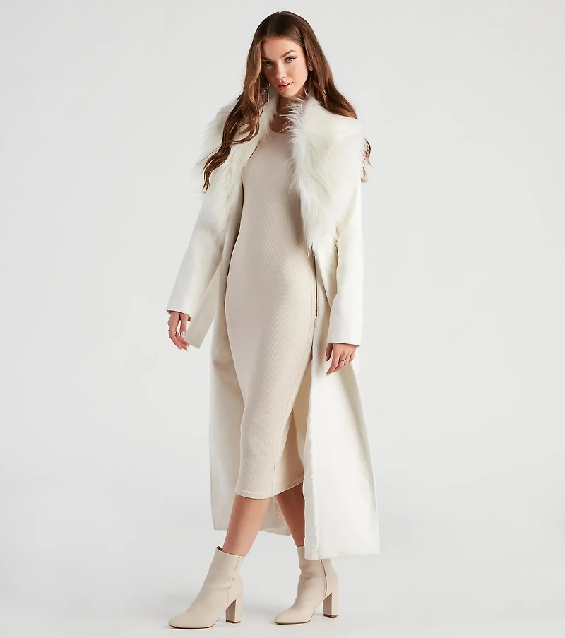 A Formal Affair Faux Fur Jacket