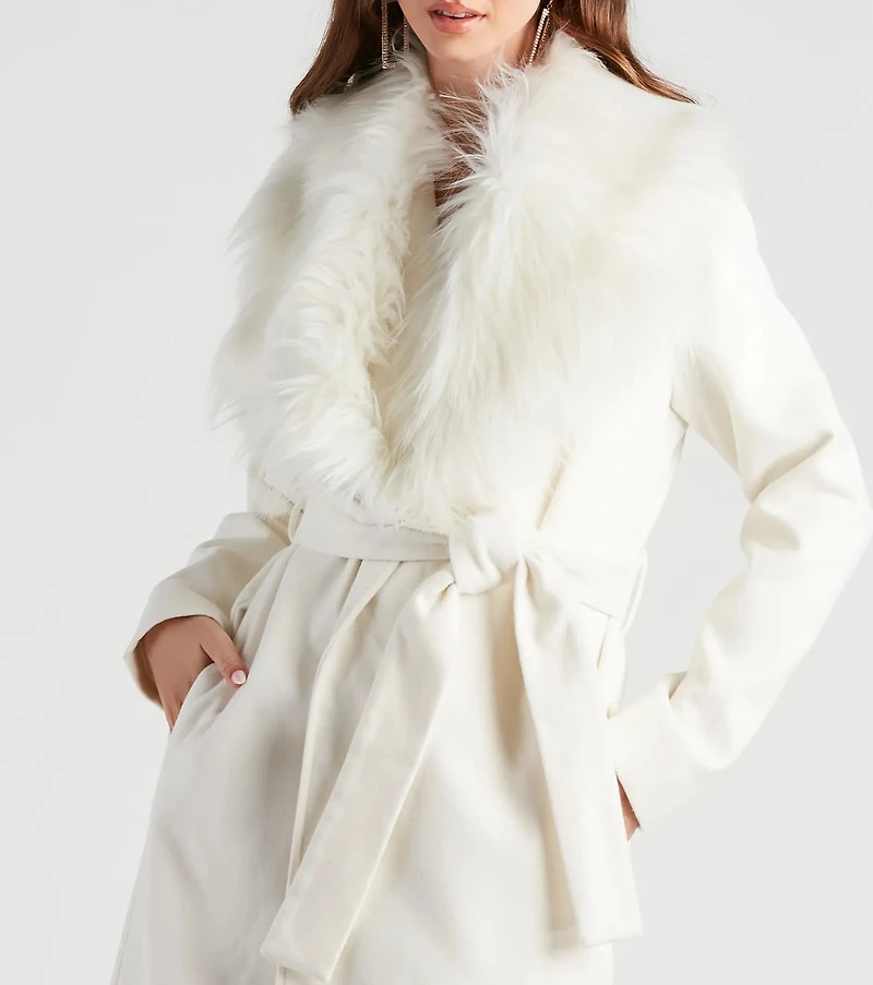 A Formal Affair Faux Fur Jacket