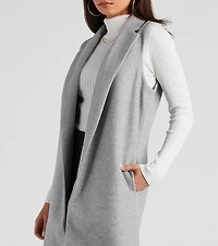 Autumn Chill Faux Wool Vest