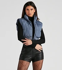 Winter Must-Have Cropped Puffer Vest