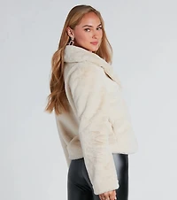 So Fur It Faux Collared Jacket
