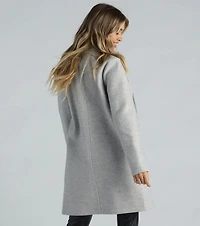 Always A Classic Faux Wool Trench Coat