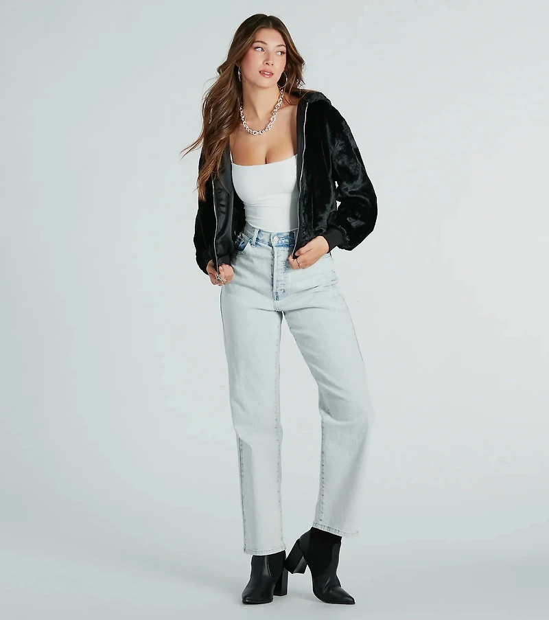 Like No Other Reversible Satin Bomber Jacket