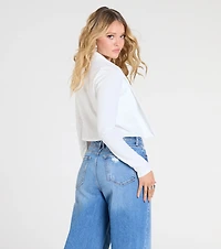 Layered Poise Long Sleeve Crepe Bolero