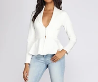Professional Peplum Blazer