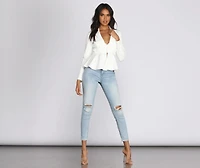 Professional Peplum Blazer