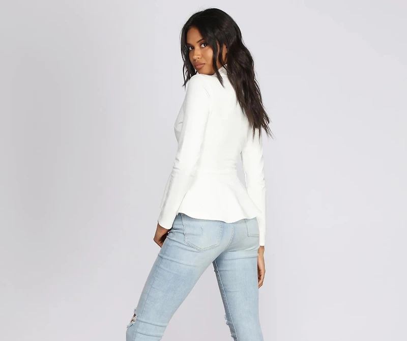 Professional Peplum Blazer