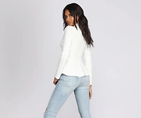 Professional Peplum Blazer