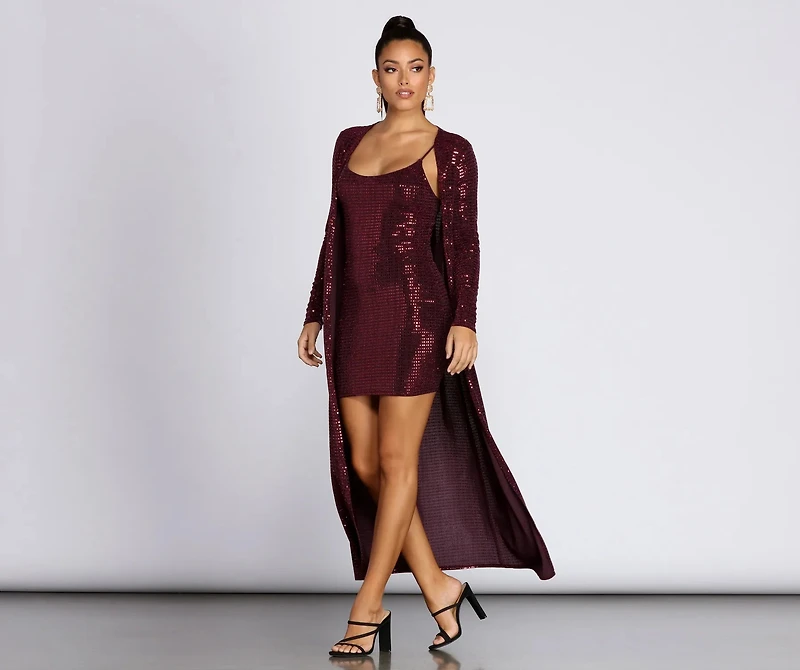 Stunning Sequin Diva Duster
