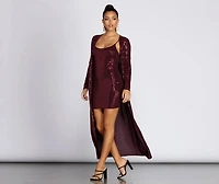 Stunning Sequin Diva Duster