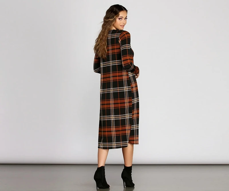 Precious Plaid Duster