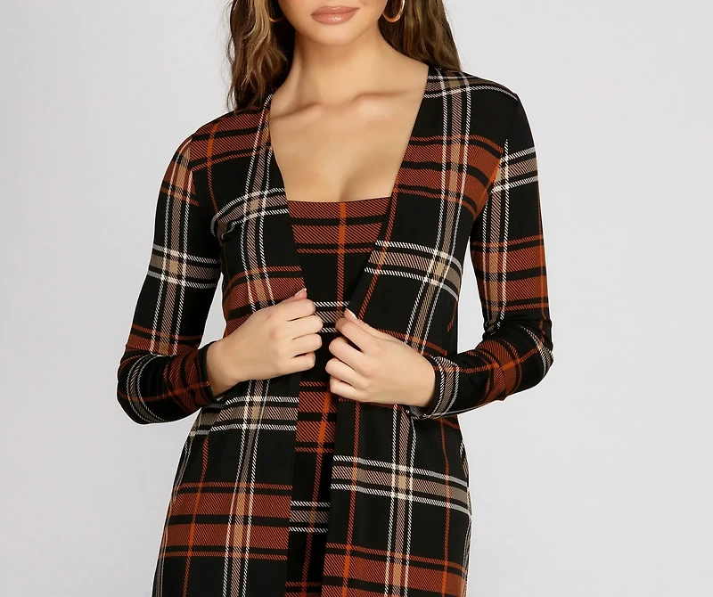 Precious Plaid Duster