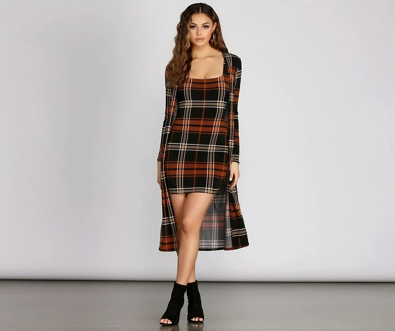 Precious Plaid Duster