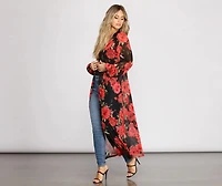 Blooming With Beauty Floral Duster