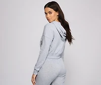 Cute And Casual Zip-Up Hoodie