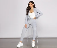 Cute And Casual Zip-Up Hoodie