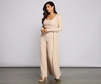 Trendy Textures Long Sleeve Duster