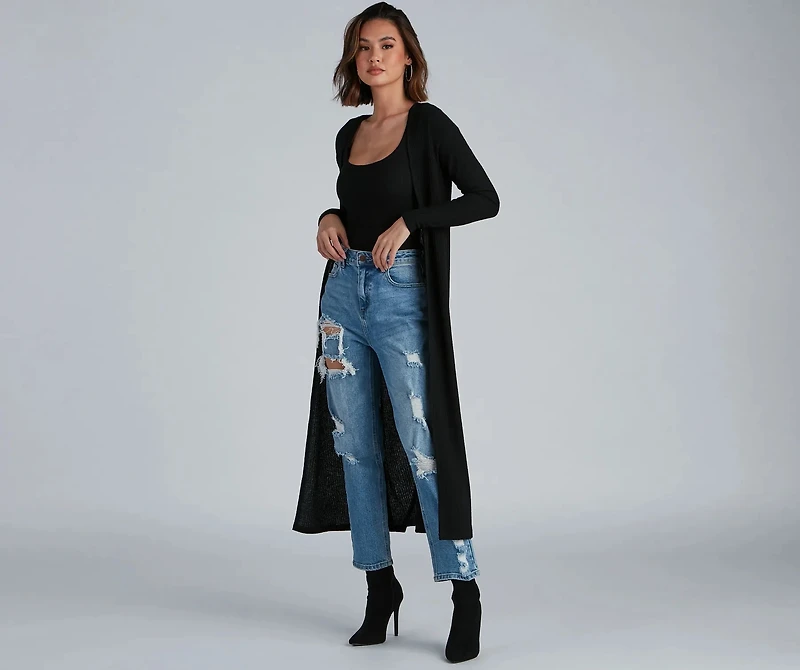 Keeping Knit Cozy Basic Duster