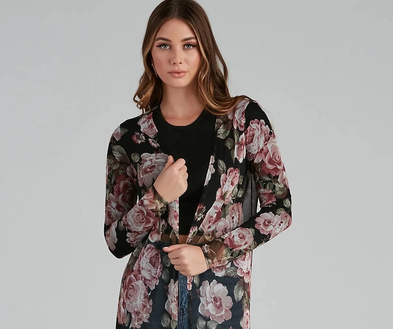 Sweet Intentions Floral Printed Duster