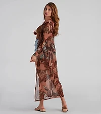 Bring The Heat Tropical Mesh Duster