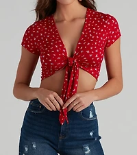 Best Buds Tie-Front Top