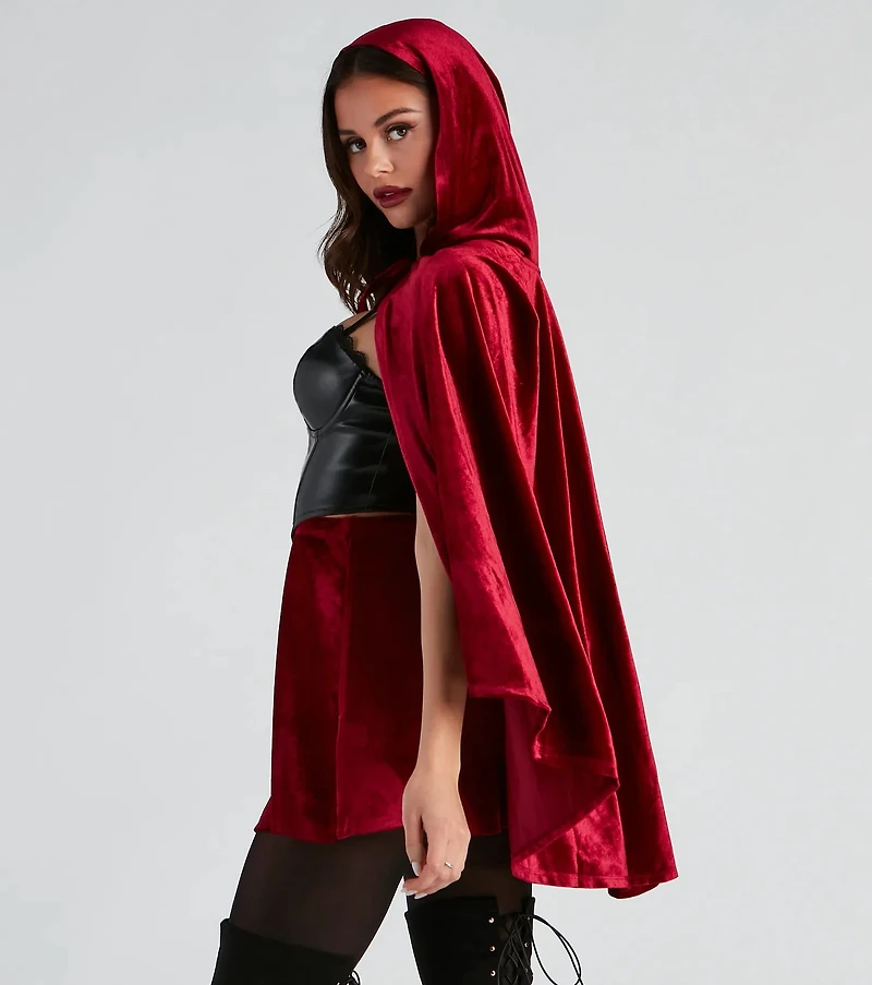 Lil Red Velvet Halloween Cape