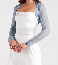 Glamorous Shine Glitter Mesh Bolero