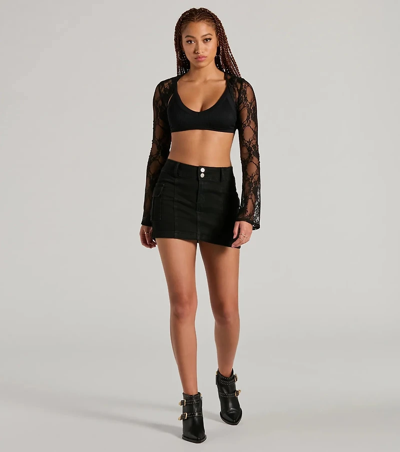 The Mood Long Sleeve Lace Bolero