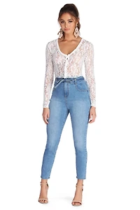 Laced Elegance Cardigan