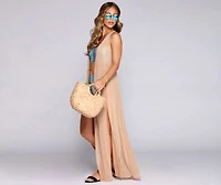 Stylishly Sheer Mesh Duster