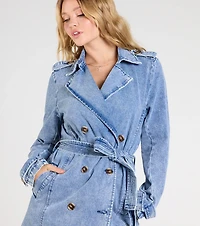 The Stylish Trench Denim Coat