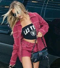 Match Point Oversized Denim Jacket