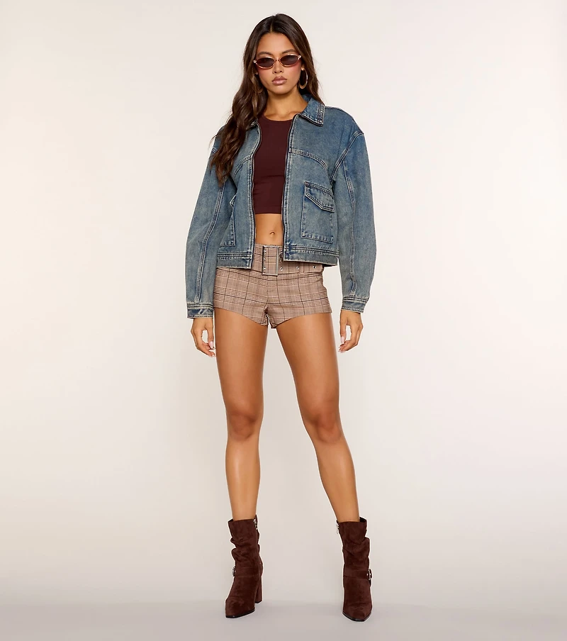 Fall Forecast Denim Trucker Jacket