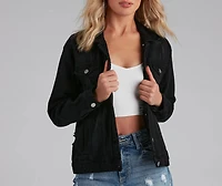 Effortlessly Trendy Boyfriend Denim Jacket