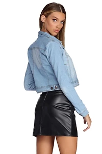 Cropped And Chic Denim Jacket
