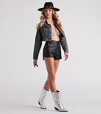 Boardwalk Crop Denim Jacket