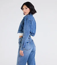 Casually Elevated Cropped Denim Jacket