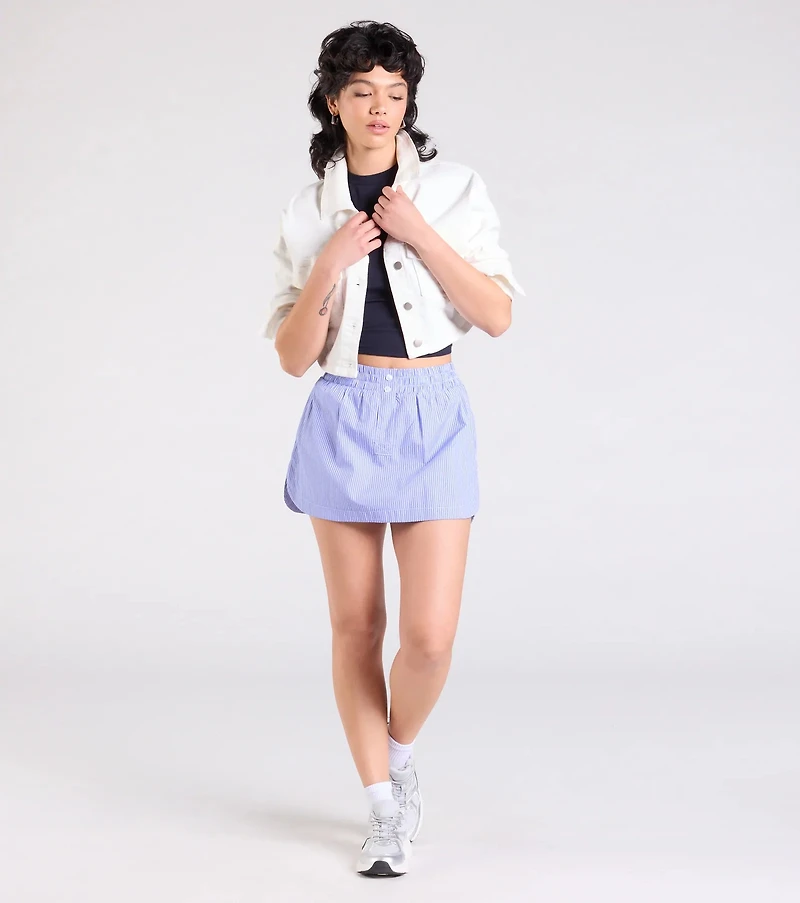 Trendy Classic Cropped Denim Jacket