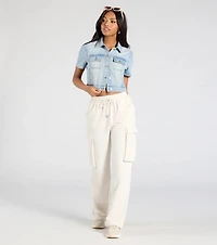 Cutely Casual Short Sleeve Denim Jacket