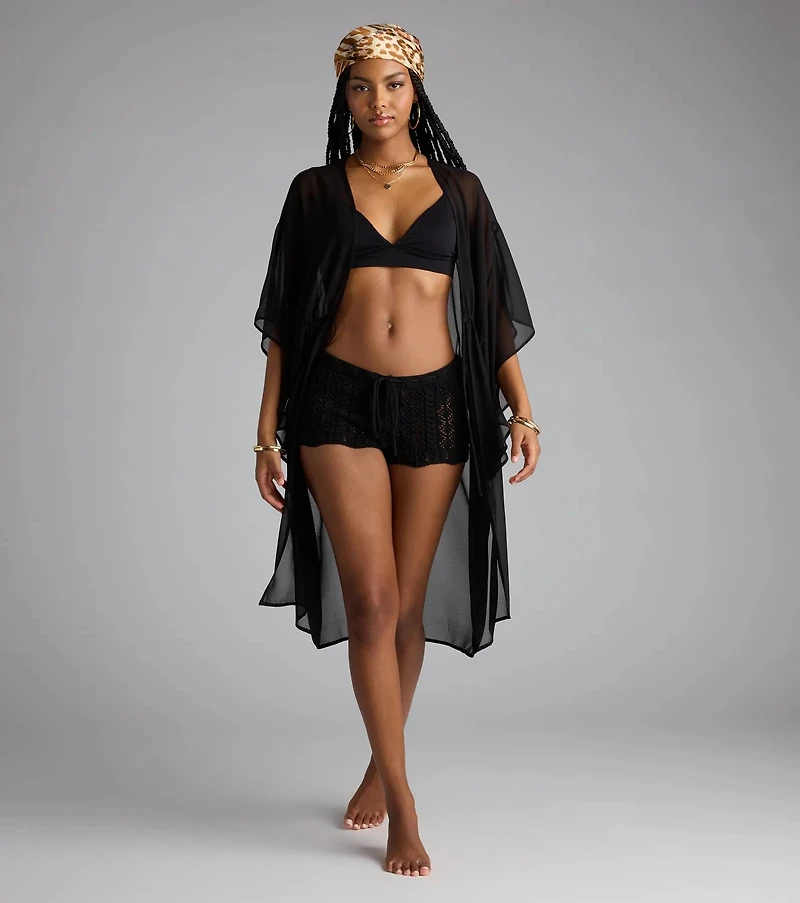Destined For Sun Chiffon Kimono