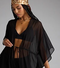Destined For Sun Chiffon Kimono